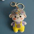Cute Crochet Animal Doll Keychain Sheep Puppy Bag Charm