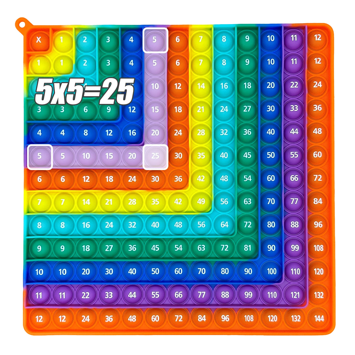 12×12 Multiplication Practice Math Learning Board Game