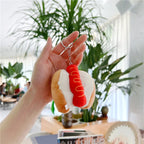 Fast Food Plush Keychain Set Burger & Fries Bag Charms