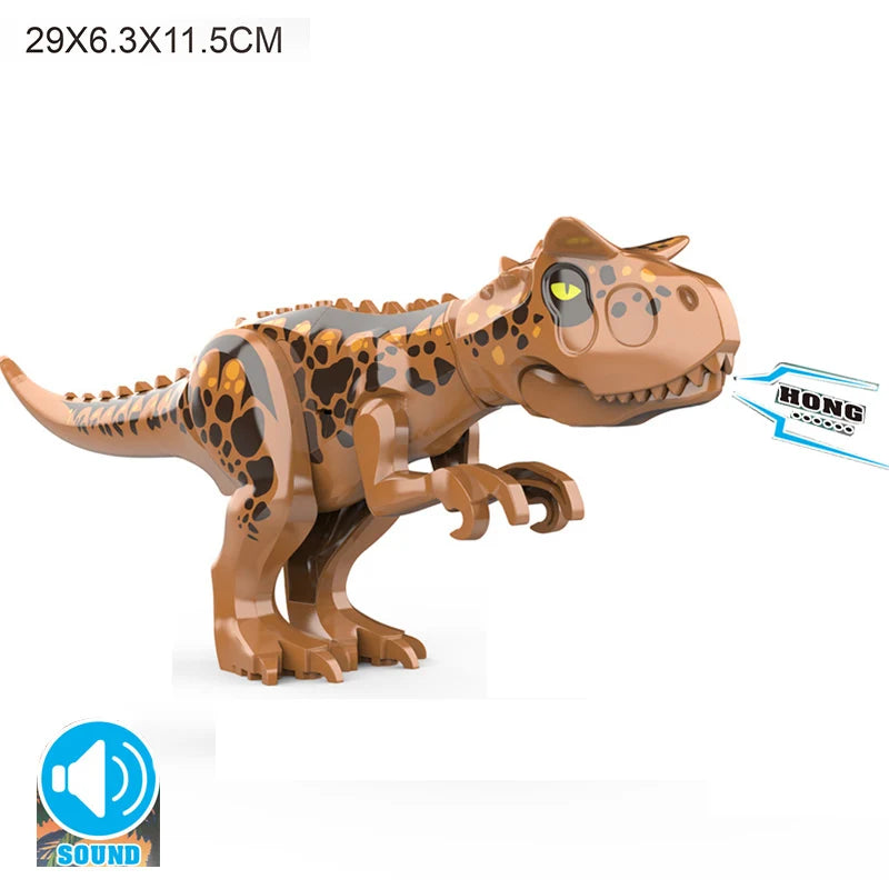 Jurassic Raptor Building Blocks Mini Dinosaur Construction Toy Set