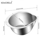 304 Stainless Steel Rice Washer Strainer Bowl – Multi-Purpose Drain Colander