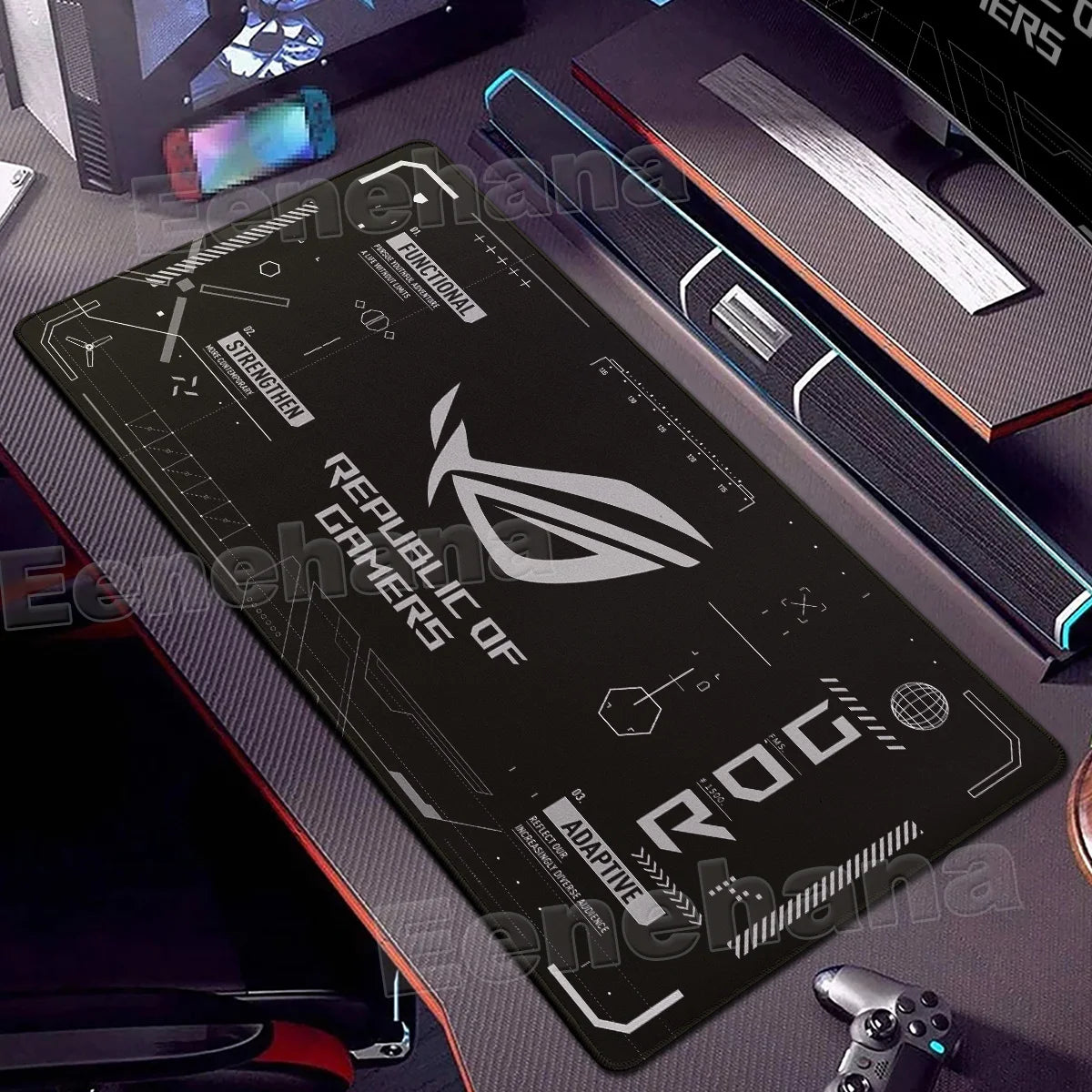 HD ASUS Gaming Mat Large Mouse Pad Design ROG Lager Computer PC Gamer XXL Non-slip Keyboard Office Interior Accessories for Gift
