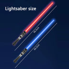 Sword Lightsaber Red and Blue Double Saber Rave Transformation Children's Gift Cosplay Boy Cool Flashing Toy