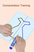 Kids Grid Symmetry Drawing Book – Fine Motor & Writing Training Toy