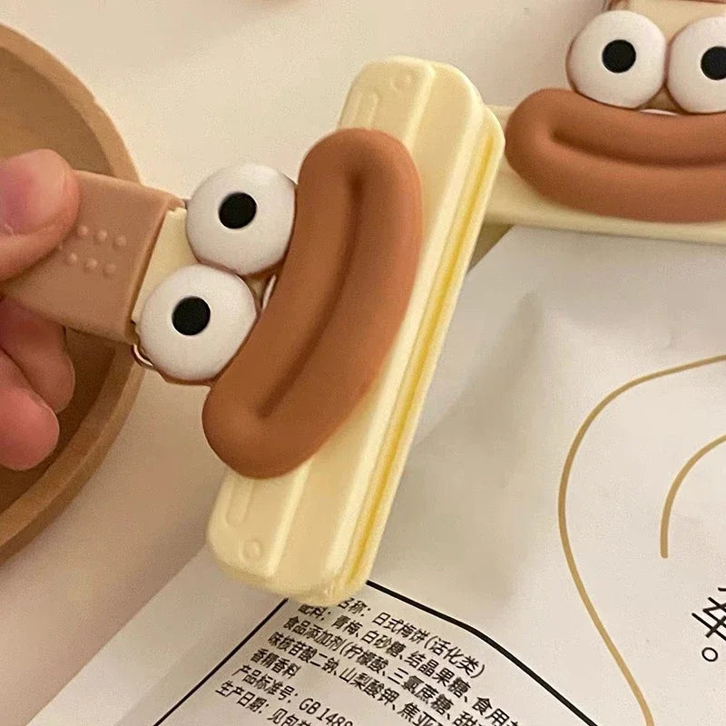 Creative Face Food Bag Sealing Clips for Snack and Food Storage Set