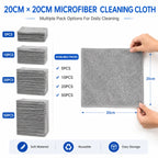 Soft Lint-Free Microfiber Cleaning Cloths, Reusable Cleaning Cloths for Car Interior Glass Kitchen Home - 5/10/20/50 Pcs