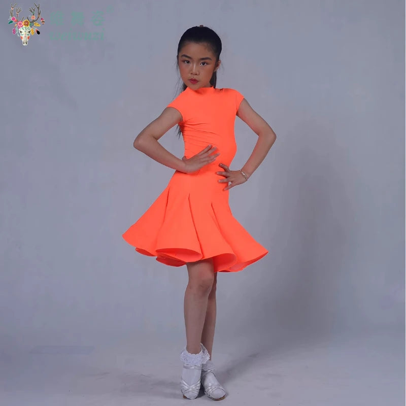 Latin Dance Fringe Dress Customized Tango ChaCha Samba Performance Costumes for Adult and Children's Latin Competition Clothing