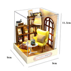 Kitten Mini Doll House 3D Wooden Puzzle DIY Miniature Building Kit