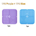 Pet Lick Silicone Mat Dogs Pet Slow Food Plate for Dog Bathing Distraction Silicone Dog Sucker Food Training Dog Feeder Supplies