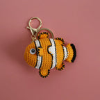 Ocean Animal Crochet Keychain Tropical Fish Bag Charm