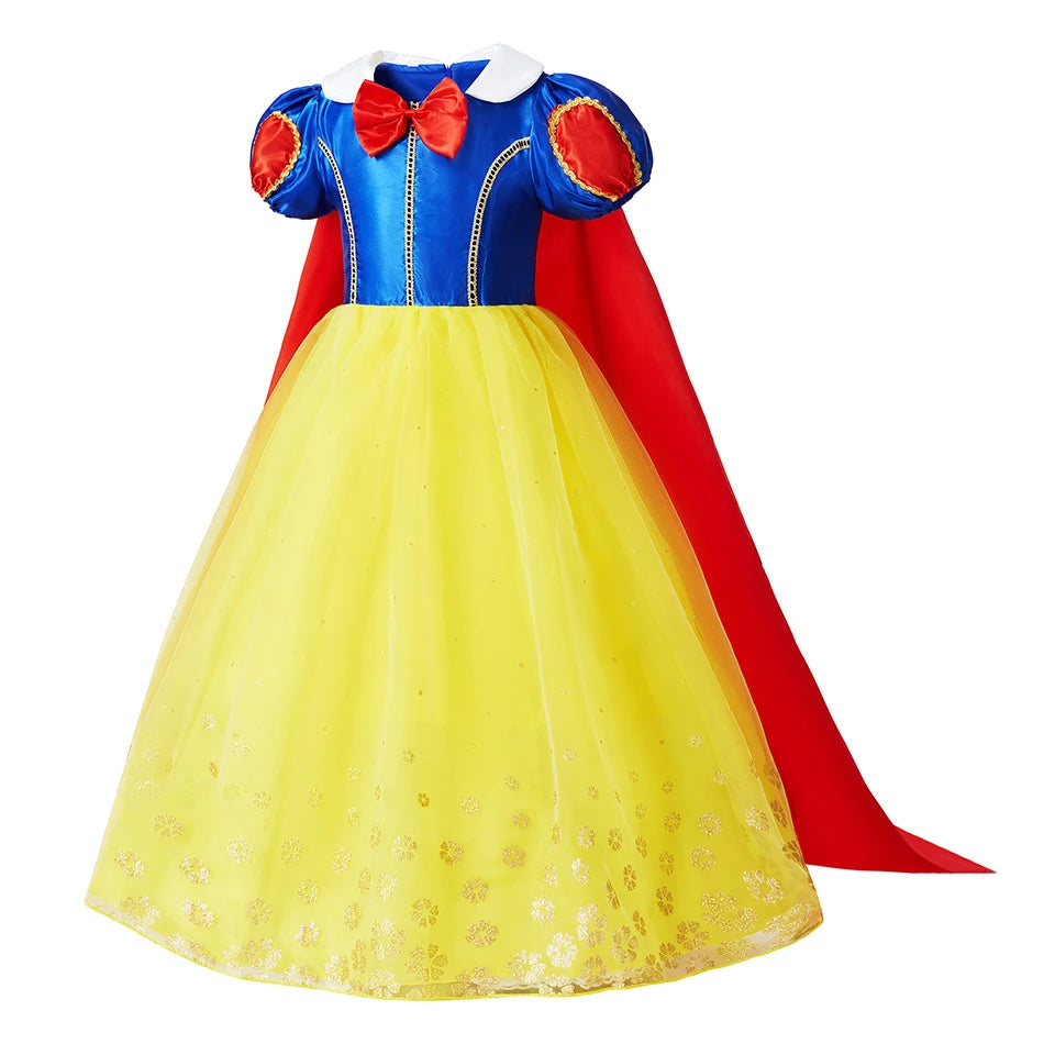 Girls Princess Costume Dress – Cinderella, Snow White & Rapunzel Outfit