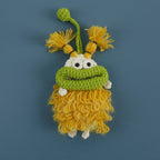 Funny Crochet Sausage Mouth Keychain Key Holder Pouch