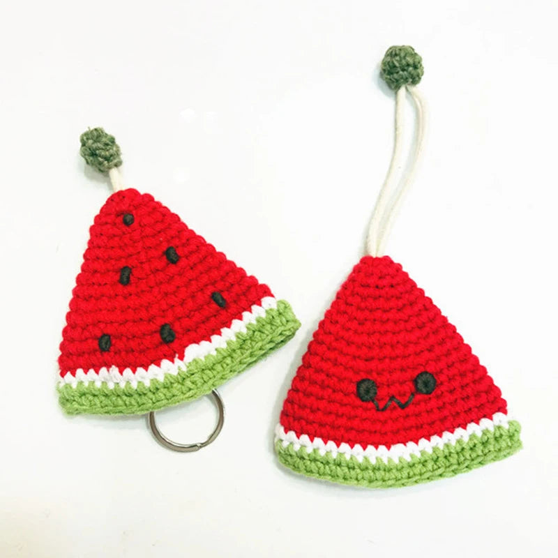 Cute Crochet Cactus Keychain Decorative Bag Charm
