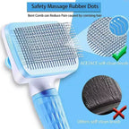Dog Comb Pet Hair Removal Brush Cats and Dogs Special Comb Beauty Massage Self-cleaning Needle Comb Pet Supplies