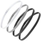 4-Pack Non-Slip Elastic Sports Headbands for Men & Women