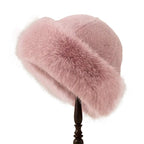 Plush Warm Mongolian Fur Winter Hat with Ear Protection