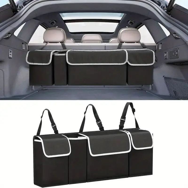 Car Trunk Organizer Backseat Storage Bag High Capacity Multi-use Oxford Car Seat Back Organizers Automobile Interior