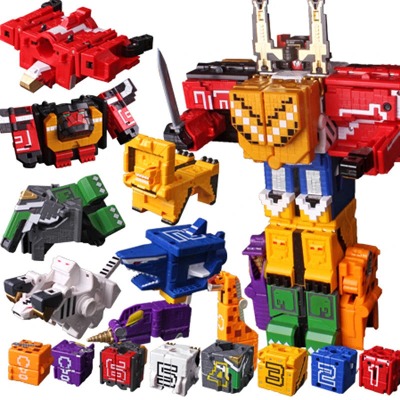 Math Cube Transformation Robot Toy