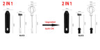 Wireless Electric Milk Frother Type-C Rechargeable Handheld Coffee Whisk Mixer