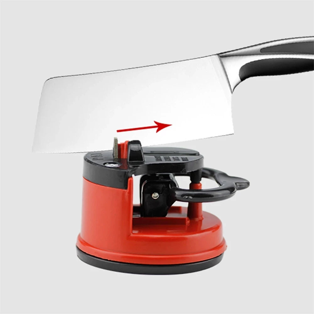 Suction Knife Sharpener – Portable Manual Kitchen Knife Sharpening Tool