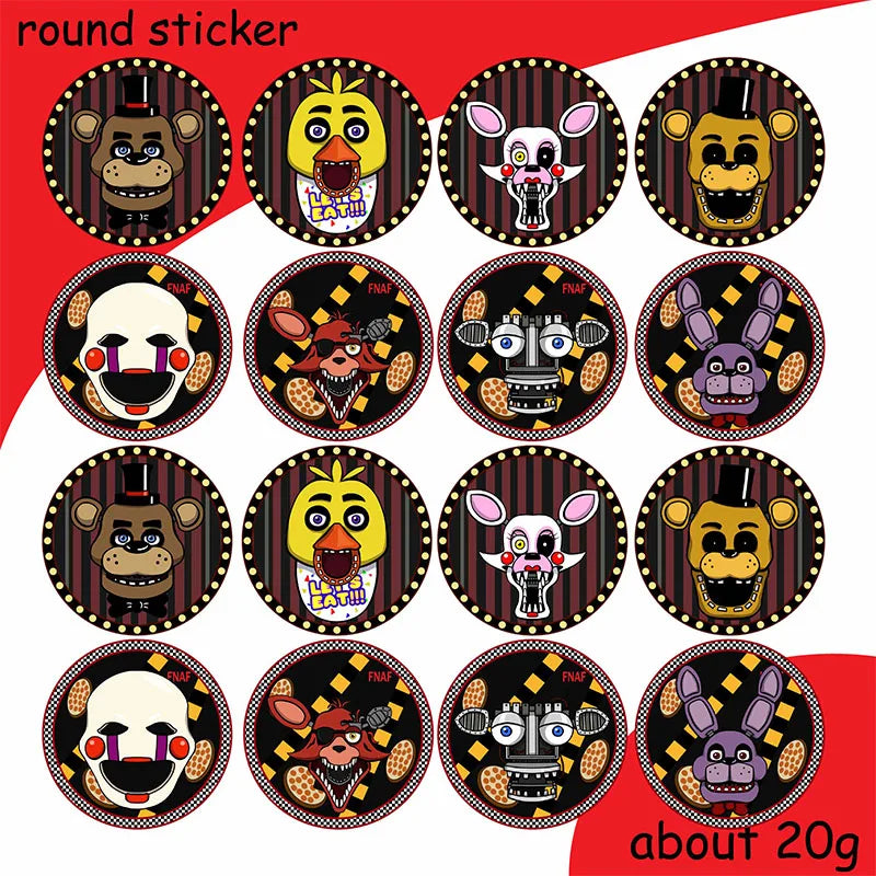 FNAF Five Nights Freddyed Birthday Party Decorations Kids Disposable Tableware Cup Plate Napkin Straw Baby Shower Supplies Event