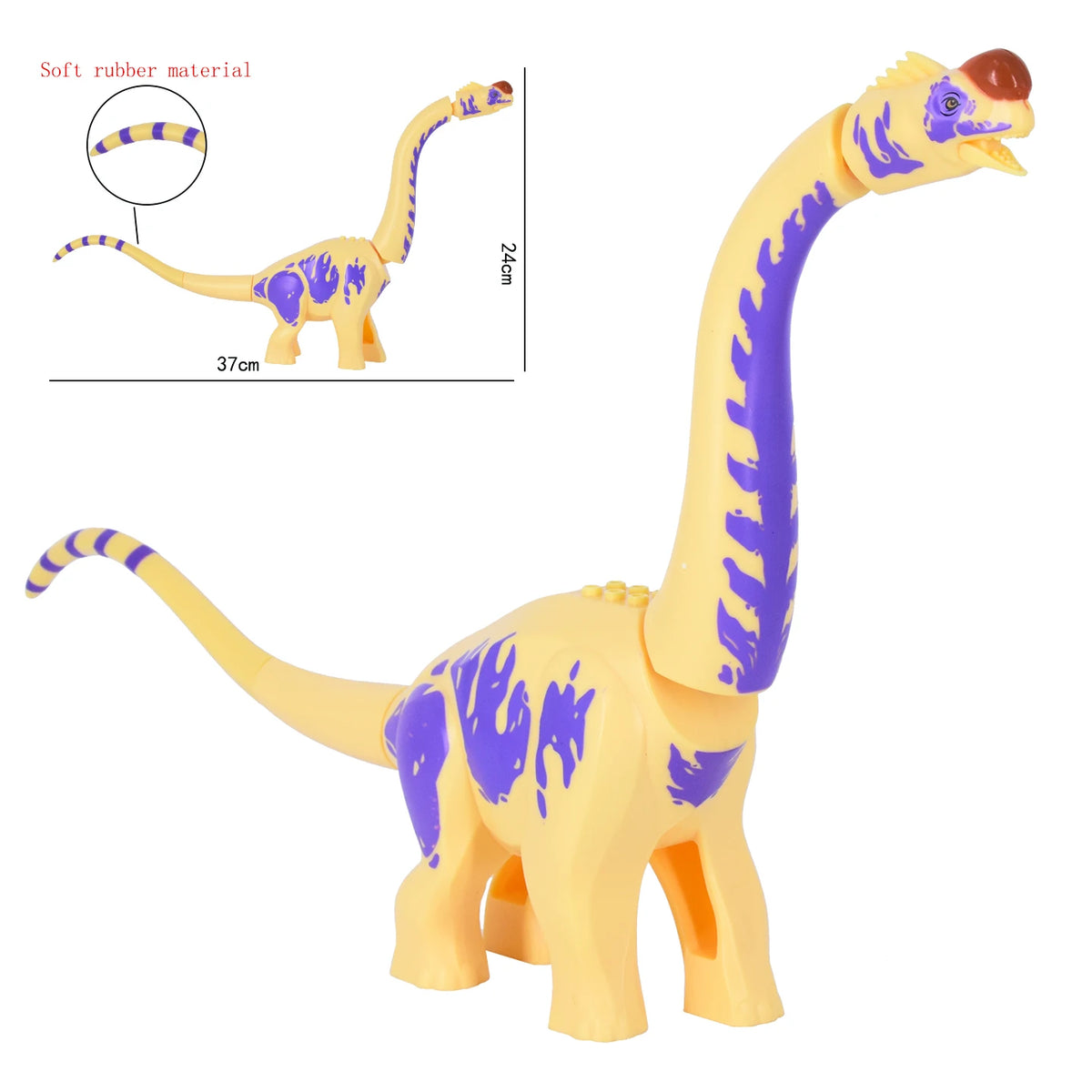 Jurassic Spinosaurus Movable Building Block Dinosaur Model
