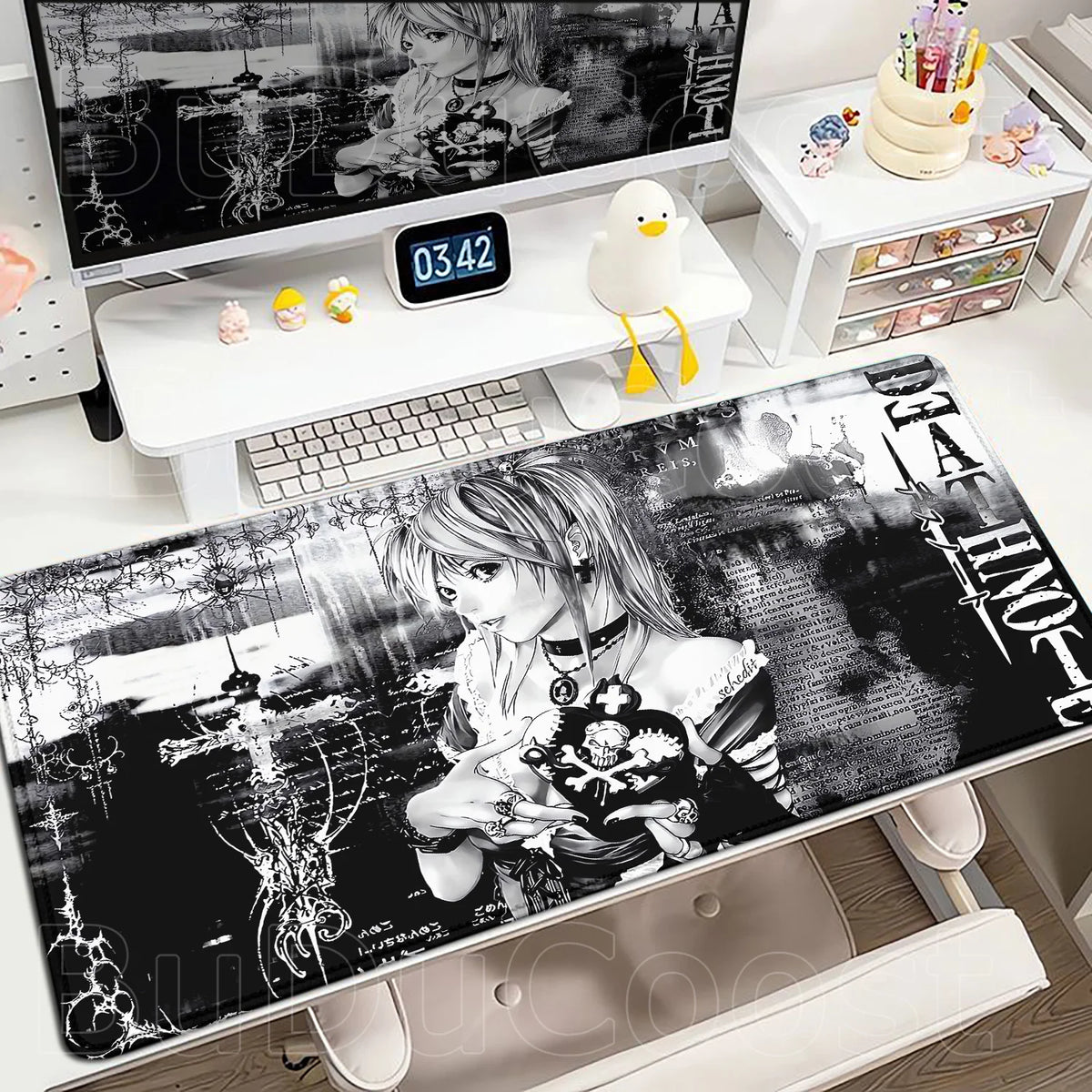 New Misa Amane Light Yagami Desk Mat Death Note Anime Mousepad Computer Gamers Lock Edge Mouse Pad Gaming E-sports Keyboard Pads