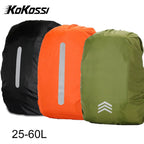 Waterproof Reflective Backpack Rain Cover for 25L–60L Backpacks
