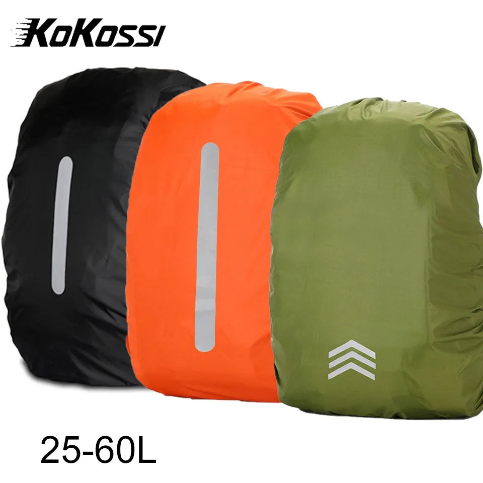 Waterproof Reflective Backpack Rain Cover for 25L–60L Backpacks