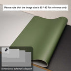 Mouse Pad Large Size Office Desk Protector Mat PU Leather Waterproof Desktop Keyboard Desk Pad Gaming Mousepad PC Accessories