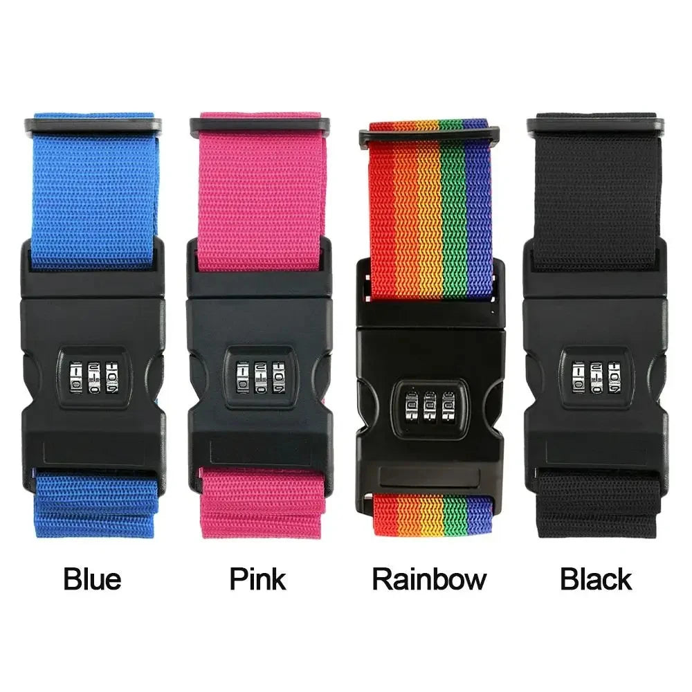 Adjustable Luggage Belt Elastic Suitcase Security Strap for Travel & Carry-On