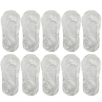 5 Pairs Socks Women's Summer Invisible Short Ankle Foot No-show Low Cut Silicone Non-slip Black Boat Socks