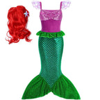 Kids Little Mermaid Ariel Princess Costume Dress – Cosplay Party Outfit