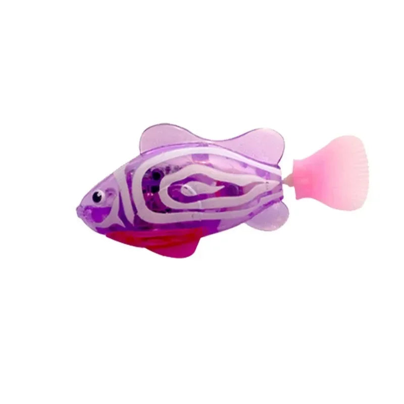 LED Swimming Robot Fish Cat Toy for Interactive Hunting Play