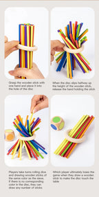Montessori Wooden Stick Board Game Parent Child Educational Toy