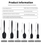 6-Piece Silicone Kitchenware Set with Spatulas and Oil Brush Kit