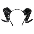 Black Demon Horn Headdress Cosplay Headwear Gothic Animal Sheep Devil Horns Headband Halloween Carnival Party Costume Props