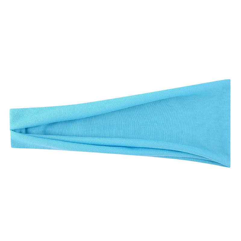 Women's Solid Color Elastic Turban Yoga Headband