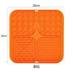 Pet Dog Cat Licking Pad Licking Pad Anti Choking Slow Food Utensils Slow Food Bowl Licking Plate Pet Cat Yogurt Meal Mat