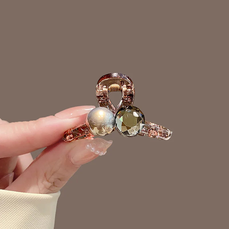 Elegant Bow Shark Clip Fashion Back Of Head Hair Clip Vintage Ponytail Fixed Hairgrips For Woman Simple Hollow Geometry Hairpin
