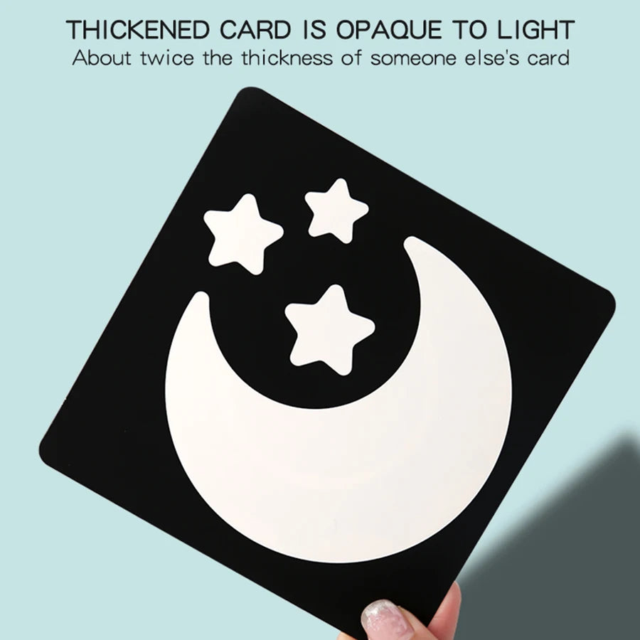 Baby Visual Stimulation Montessori High Contrast Flash Cards