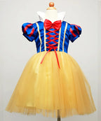 Kids Snow White Princess Costume Dress with Cape