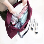 Portable Foldable Travel Duffle Bag Large Capacity Lightweight Carry-On Gym Bag