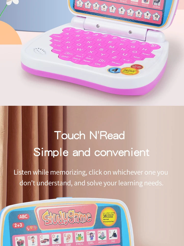 English Learning Laptop Educational Toy for Kids