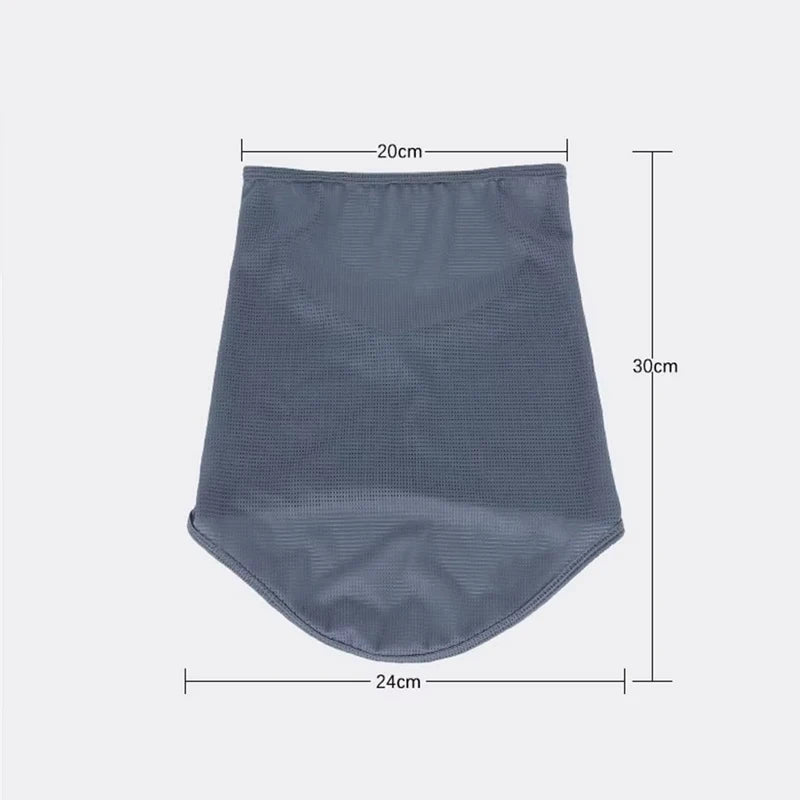 Summer Ice Silk Balaclava Face Mask for UV Outdoor Protection