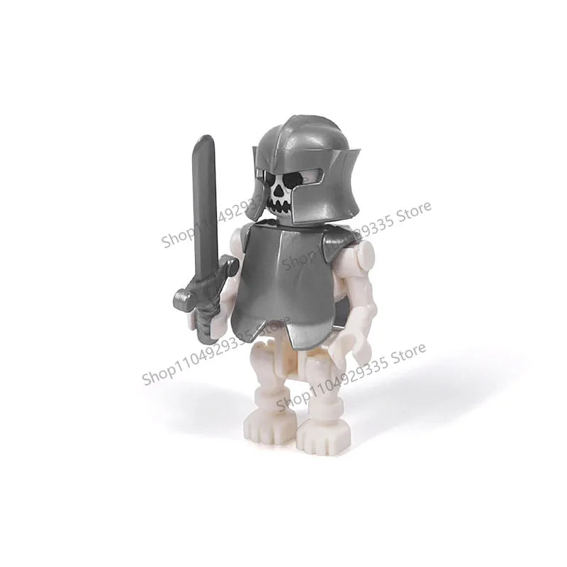 Halloween Scene Building Blocks Skeletons Ghosts Army King Assembled Charactesrs Figures DIY Accessories Bricks Toys Kids Gifts