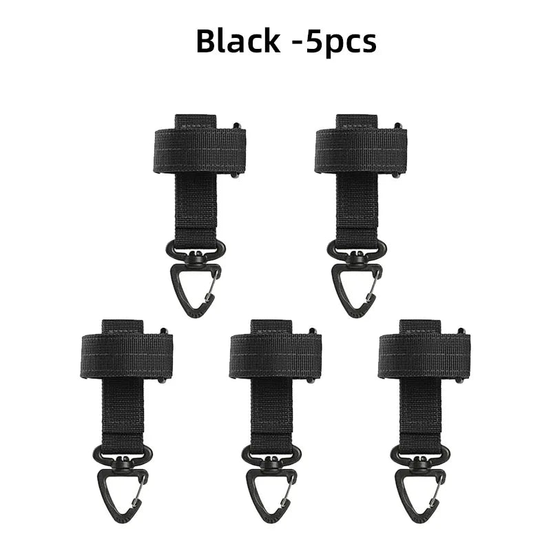 Tactical MOLLE Keychain Gear Clip Belt Holder for Outdoor EDC