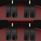 Fit for Headrest Hook Seatback Storage Rack Backpack Holder Multi-Functional Suede Double-Ended Hook - Universal