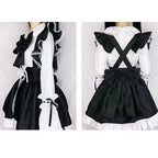 Women Maid Lolita Cosplay Costume – Black & White Apron Dress