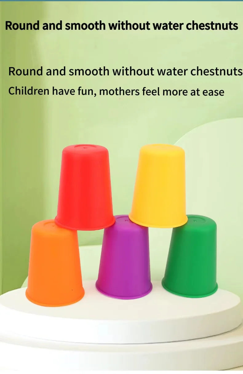 Montessori Mini Stack Cup Color Matching Game